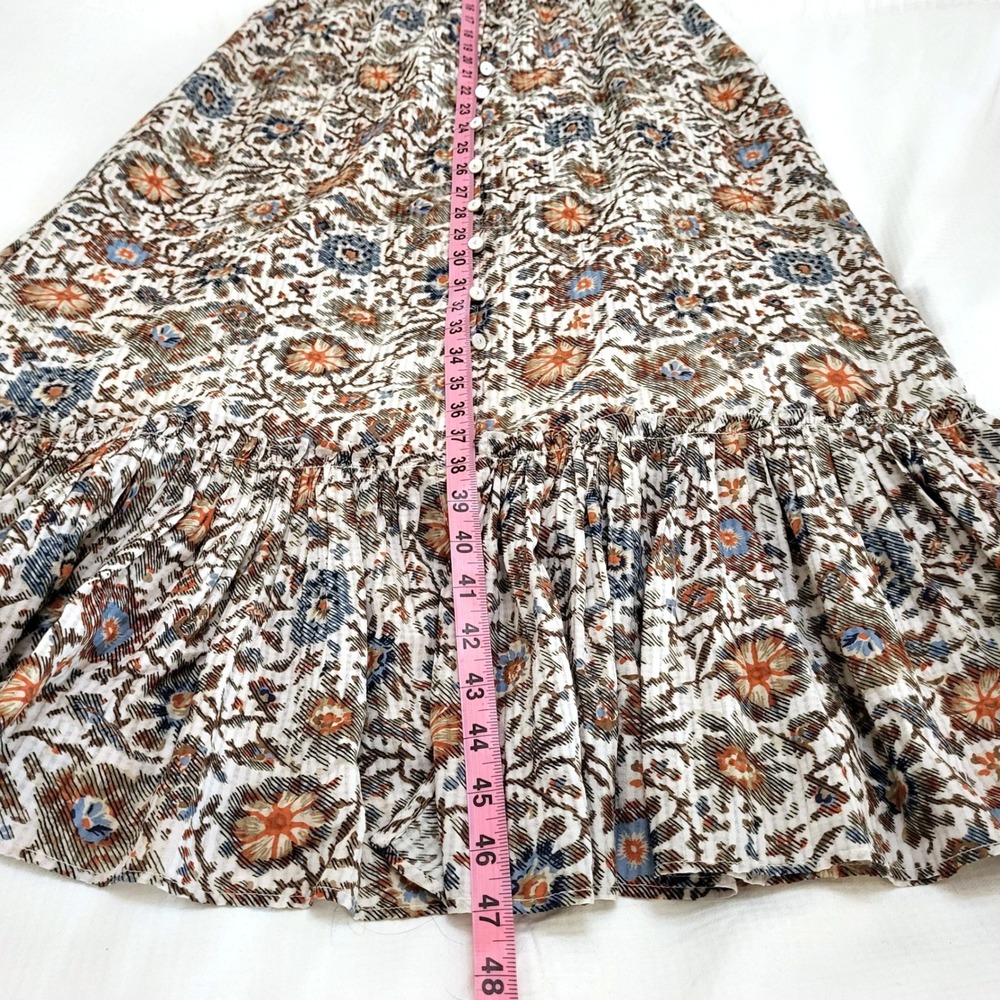 Veronica Beard Dolci Floral Cottage Country Prairie Cowgirl Flutter Midi Dress 2 - Picture 13 of 13